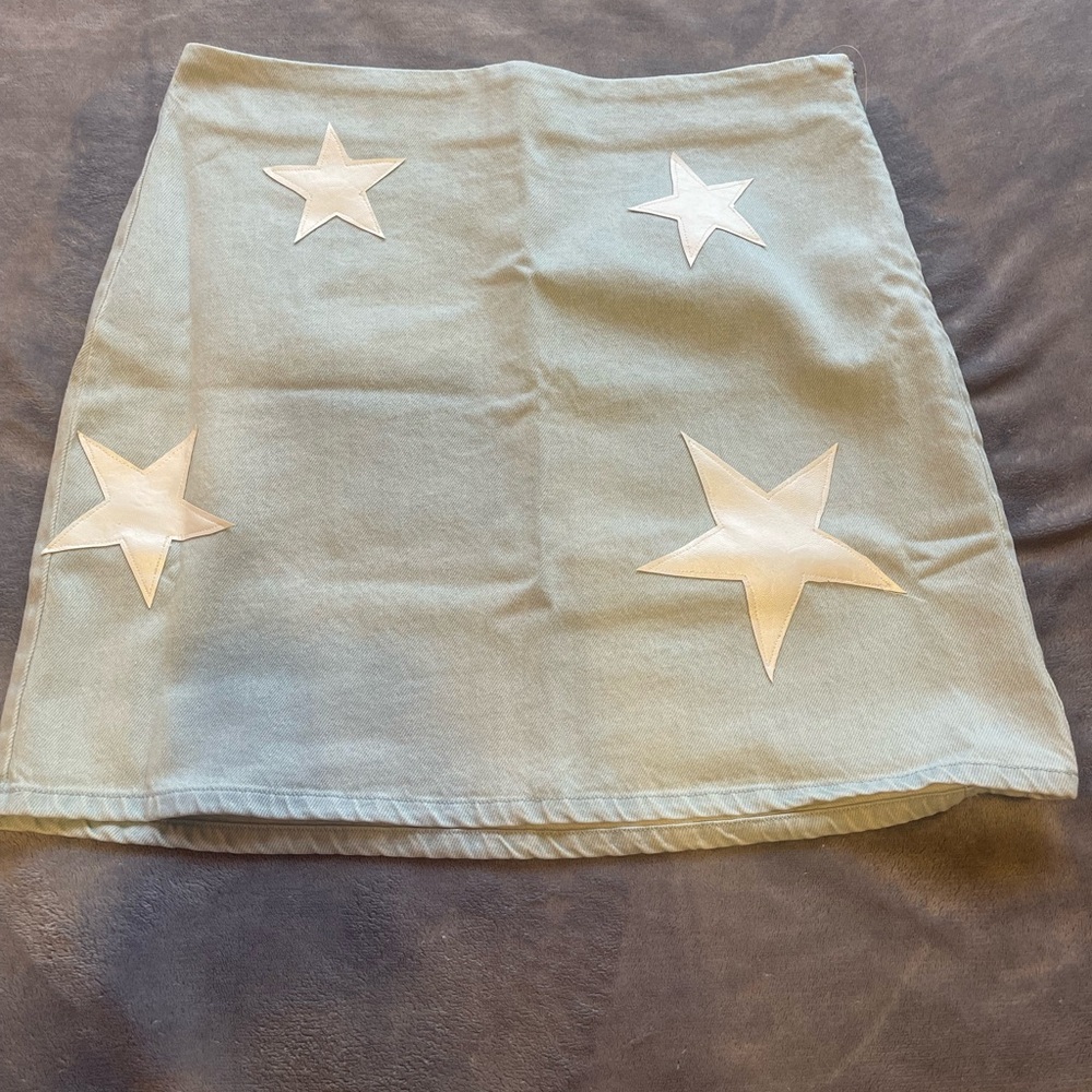 Light Wash Jean Skirt